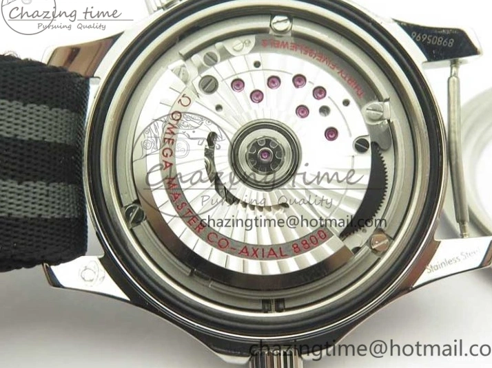 0107 2018 Seamaster Diver 300M VSF Best Edition Black Ceramic Dial on Black Gray Nato Strap A Unique 8057